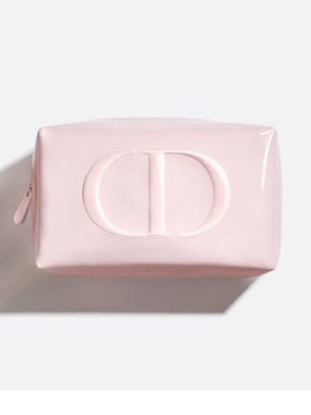 Dior Beauty Pink Patent CD Logo Bag